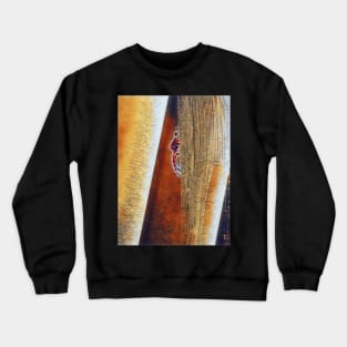 Spider in its web in earth tones Crewneck Sweatshirt